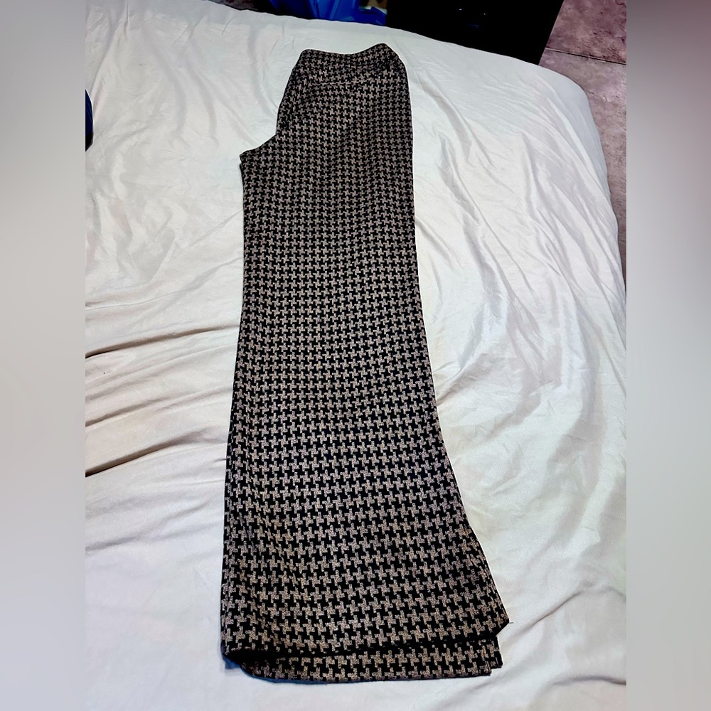 Super comfy wide leg checkered pant